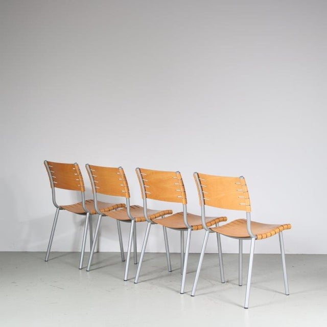 Vintage Dining Chairs by Ruud Jan Kokke for Harvink, 1980s, Set of 4 For Sale - Image 3 of 15