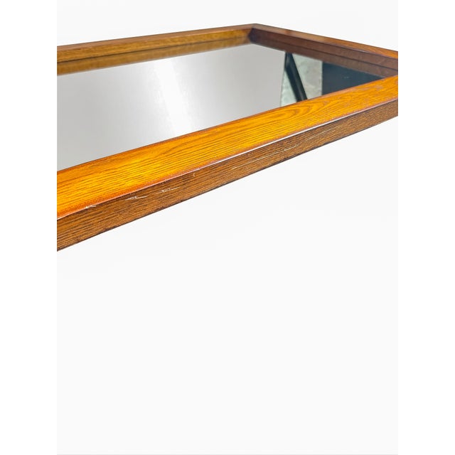 Large Vintage Sovereign Collection Over Mantle Wall Mirror with Golden Oak Frame from Morris Furniture, 1990s For Sale - Image 9 of 12