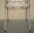Metal and Acrylic Glass Folding Desk Chair with Swing Back For Sale - Image 4 of 18