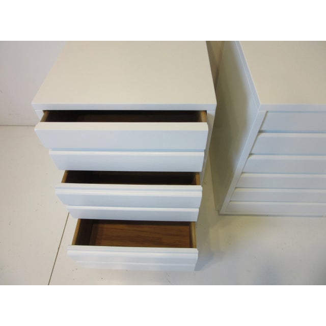 1950s Sligh Mid Century Nightstands for the Cross Country Furniture Collection For Sale - Image 5 of 12