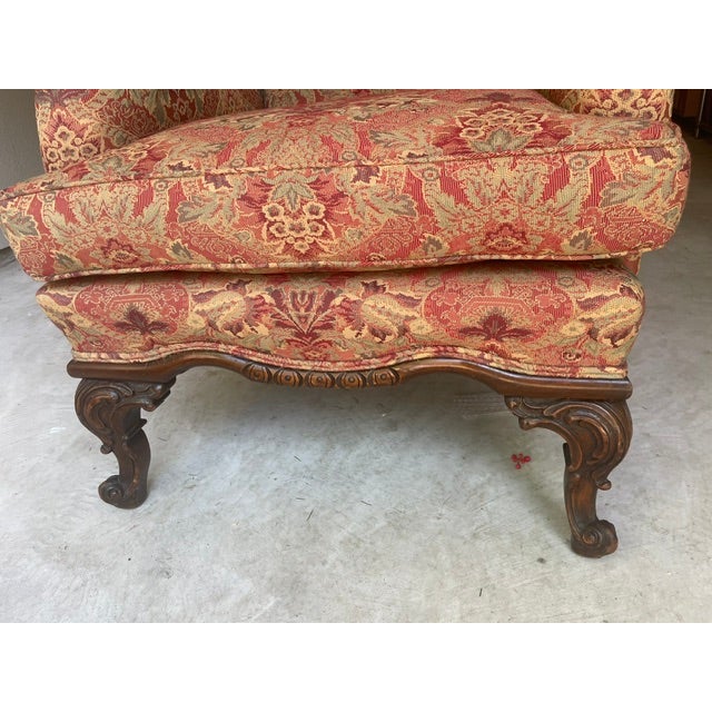 Vintage Wingback Chair For Sale - Image 4 of 4