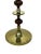 Mid-Century Floor Lamp with Wood and Brass Stem For Sale - Image 6 of 8