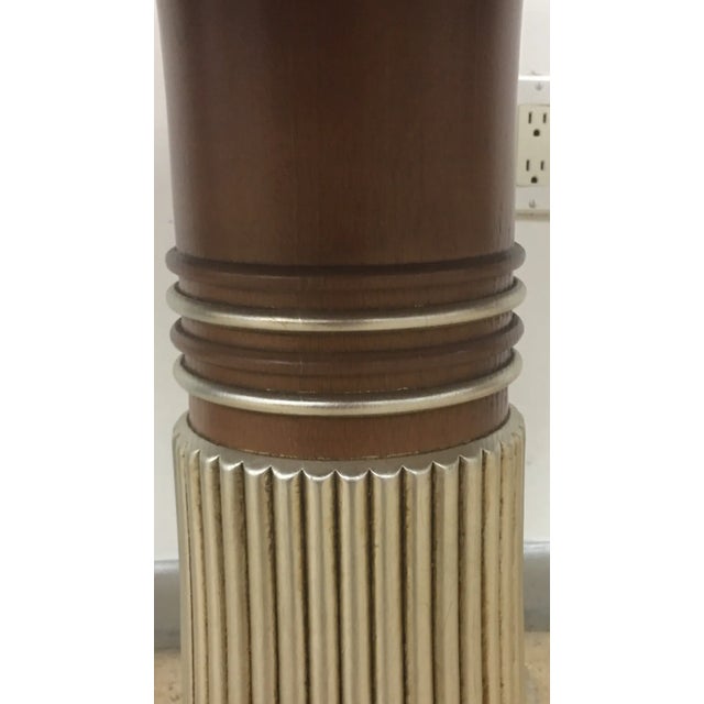 Wood 100% Made in Italy by Caspani Tino . Walnut Wood Side Table For Sale - Image 7 of 11