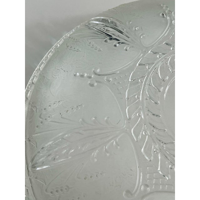 Glass Early 20th Century Art Deco Glass Flush Mount Light Shade For Sale - Image 7 of 9