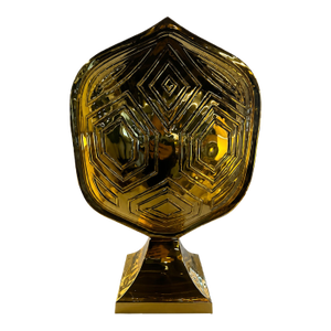 Vintage Turtle Shell Shaped Brass Touch Lamp