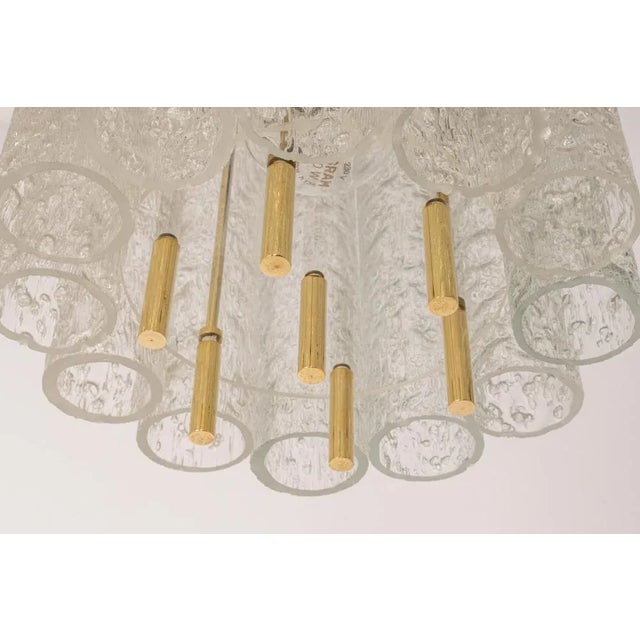 1960s Petite Murano Glass Tubes Pendant Light by Doria, Germany, 1960s, Set of 2 For Sale - Image 5 of 9