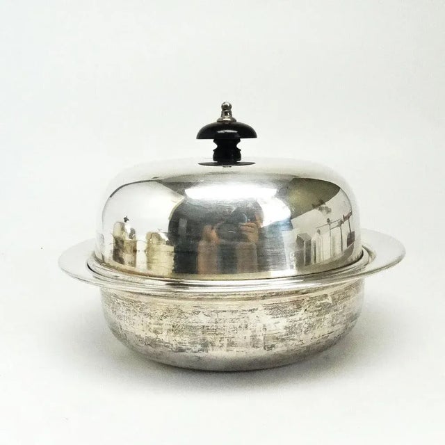 Metal Art Deco Butter Bowl, United Kingdom, 1930s For Sale - Image 7 of 8