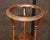Circa 1750-80 basin or wig stand table, English. Mid-Georgian period. Mahogany. Handsomely proportioned. S-scroll carved...