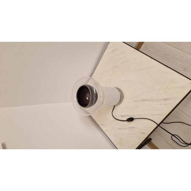 Saffo Table Lamp in Metal and Glass by Angelo Mangiarotti for Artemide, 1960s For Sale - Image 10 of 18