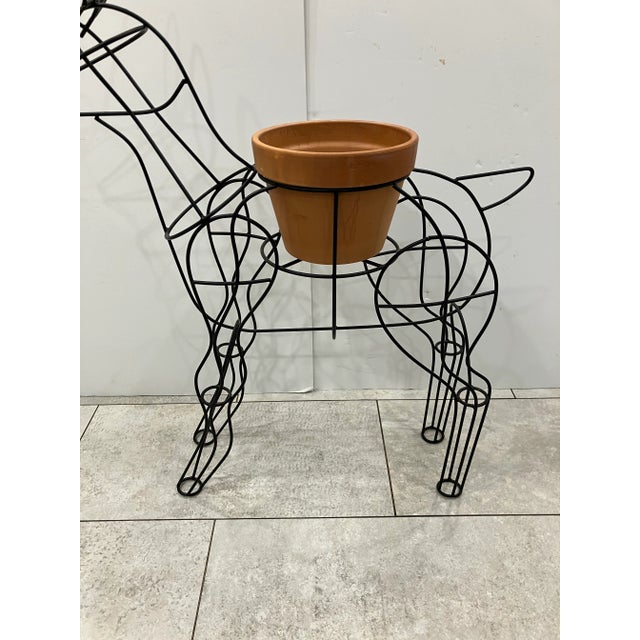 1980s Figural Iron Planter For Sale - Image 4 of 5