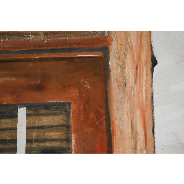 Joellyn Duesberry, Large Colorado Modernist Oil Painting Wharf Street Plein Air New Orleans Street, 1976 For Sale - Image 13 of 13