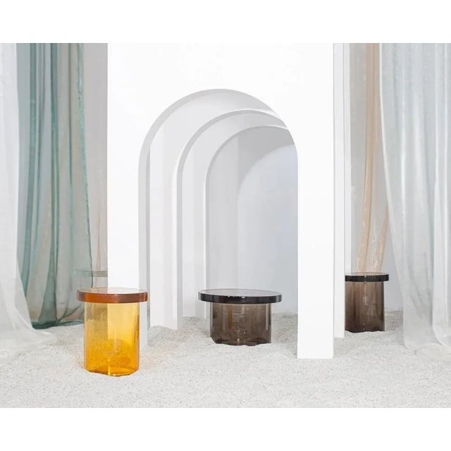 Contemporary Alwa Three Big Smoky Grey Coffee Table by Pulpo For Sale - Image 3 of 6