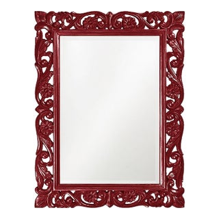 Chateau Mirror - Glossy Burgundy For Sale