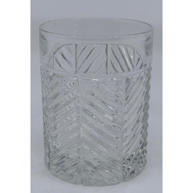 Ralph Lauren Ralph Lauren Herringbone Double Old Fashioned Whiskey Glasses - Set of 8 For Sale - Image 4 of 5