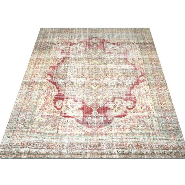 1940s 1940s Persian Kerman Rug For Sale - Image 5 of 6