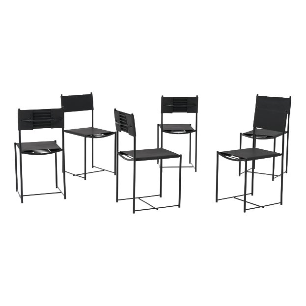 Spaghetti Chairs by G. Belotti for Alias, 1970s, Set of 6 For Sale
