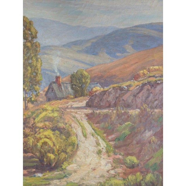 American Impressionist Oil on Canvas Painting "California Highlands" Los Angeles by Charles Smith, 1930 For Sale - Image 11 of 16