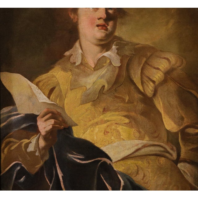 Claude Vignon, Portrait of the Singer, 1625, Oil on Canvas For Sale - Image 9 of 15