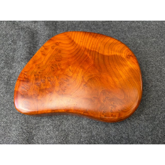 Brown Vintage California Redwood Freeform Box For Sale - Image 8 of 16