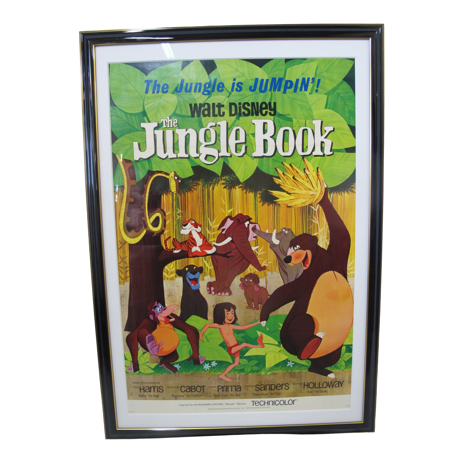 Framed Walt Disney Jungle Book Original Cartoon One Sheet Movie Poster Chairish Read, listen or download pictures, quotes, lyrics. chairish