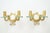 French Gilt-Bronze and Glass Sconces with Central Mirrors, 1940, Set of 2 For Sale - Image 10 of 10