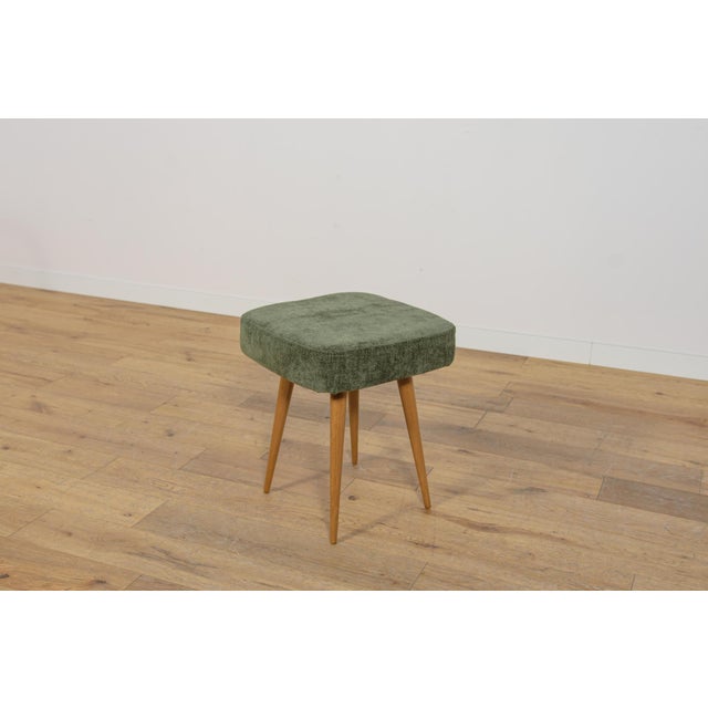 Mid-Century Teak Stool, Poland, 1970s For Sale - Image 10 of 10