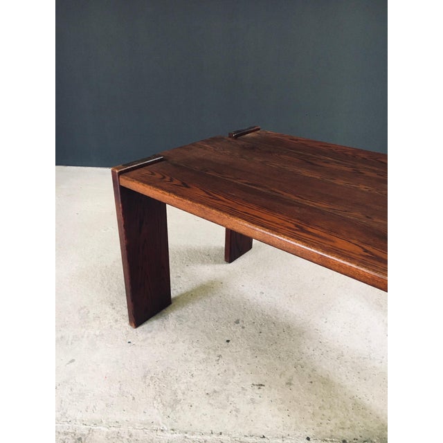 Constructivist Oak Dining Table, Belgium, 1960s For Sale - Image 15 of 18