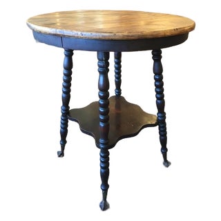 American Victorian Spindle Side Table c.1900 For Sale