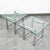 Mid-Century Modern Mid Century Modern End Tables Chrome Glass Square Side Tables Vintage Pair MCM For Sale - Image 3 of 11