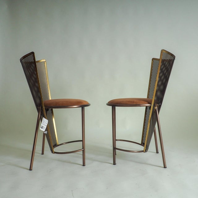 Postmodern Vintage Sevilla Expo 92 Chairs by Frans Van Praet for Belgochrom, 1992, Set of 2 For Sale - Image 3 of 15