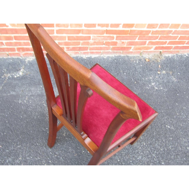 Traditional Set 4 Antique English Mahogany Georgian Dining Chairs 1860s For Sale - Image 3 of 11