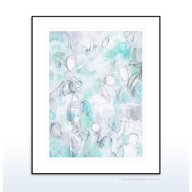 2020s "Float No.12 - Light Suspension" - Layered Abstract Botanical Drawing on Paper in Soft Neutral Palette For Sale - Image 5 of 5