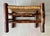 Rustic Chic Mid 20th-Century Hickory Wood & Handwoven Double Twill Plaited Cane Bench For Sale - Image 13 of 18