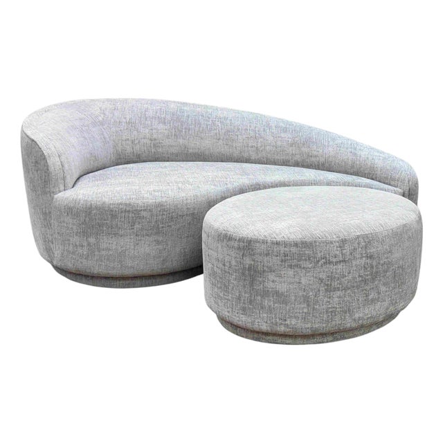 Interlude Home Left-Arm Dana Sofa/Chaise With Ottoman For Sale