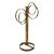Mid Century Italian Golden Gilt Metal Hand Towel Rack For Sale