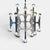 Metal 1970s Gaetano Sciolari Modernist Chrome Chandelier For Sale - Image 7 of 8