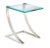 Contemporary Polished Nickel and Glass Side Table For Sale In Atlanta - Image 6 of 6