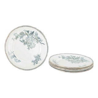 Wexiö Dinner Plates in Faience from Gustavsberg, 1890s, Set of 5 For Sale