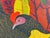 2020s Marc Zimmerman "Lost and Found Chickens" Oil Painting, Tropical Chickens in Botanical Setting, Deep Green and Red, Contemporary Art West Coast For Sale - Image 5 of 11