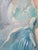 Blue Robert Falcucci Mid-Century 1950s Oil Painting Portrait of a Woman For Sale - Image 8 of 15