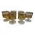 1960s Culver Antigua 22k Gold Mid-Century Cordial Glasses- Set of 6 For Sale