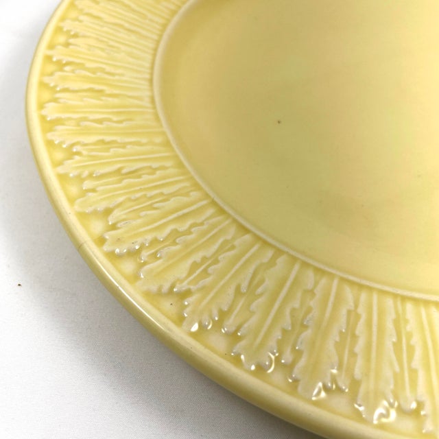Bordallo Pinheiro Yellow Botanical Serving Platter Chairish