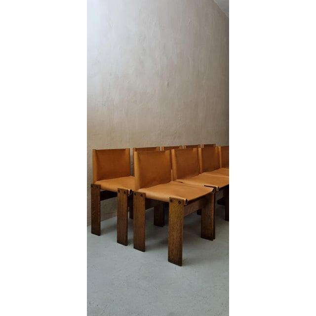 Monk Chairs by Afra and Tobia Scarpa for Molteni, 1974, Set of 10 For Sale - Image 12 of 17