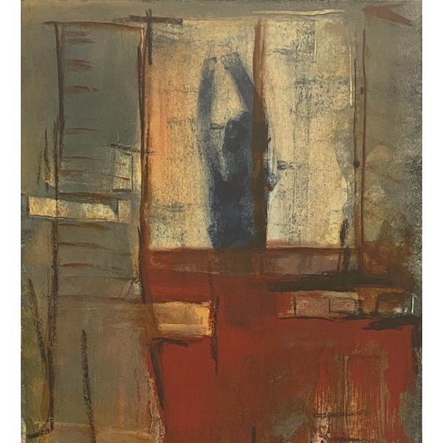 Abstract Abstract Color Lithograph by Rubin Crespi For Sale - Image 3 of 5