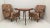 2 pieces of armchairs and coffee table designed by Jindrich Halabala, 1948. Production: UP závody Czechoslovakia. All in...