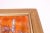 Orange Mid-Century Israeli Enamel on Copper Cityscape For Sale - Image 8 of 12