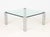 Metal Italian Chrome and Glass Top Coffee Table For Sale - Image 7 of 7