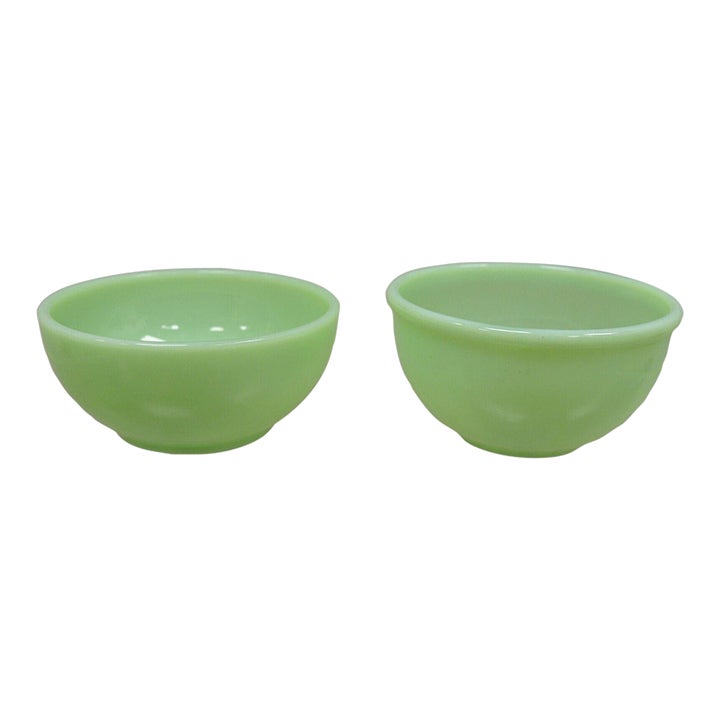 Vtg Fire King Jadeite Green 13 Oven Ware 5" Round Cereal Chili Soup