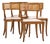 Michael Taylor for Baker Klismos Mid Century Cane Dining Chairs - Set of 4 For Sale
