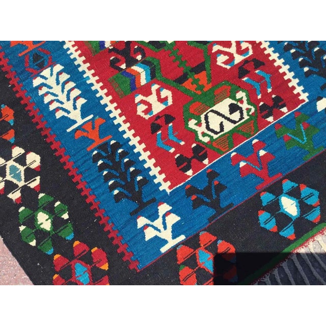 Vintage Turkish Kilim Rug For Sale In Raleigh - Image 6 of 9